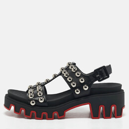Christian Louboutin: Чёрные сандалии 