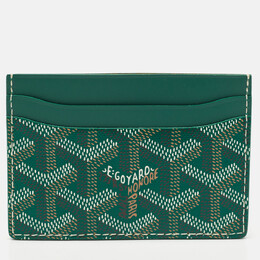 Goyard: Зелёный картхолдер 