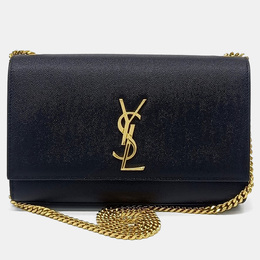 Saint Laurent Paris: Чёрная сумка  Monogram