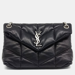Saint Laurent Paris: Чёрная сумка  Puffer