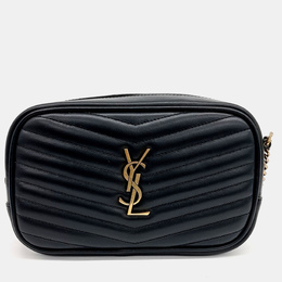 Saint Laurent Paris: Чёрная сумка через плечо  Lou