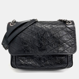 Saint Laurent Paris: Чёрная сумка  Monogram