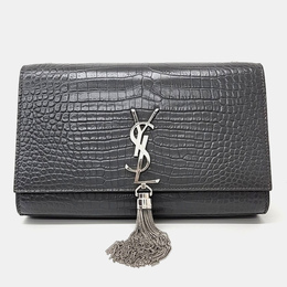 Saint Laurent Paris: Чёрная сумка  Monogram Kate