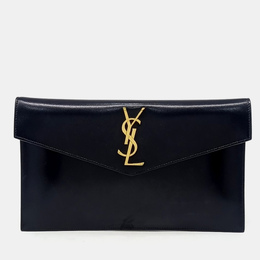 Saint Laurent Paris: Чёрный клатч  Uptown