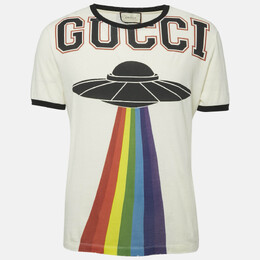 Gucci: Футболка с принтом 