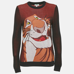 Kenzo: Оранжевый свитер  Jungle