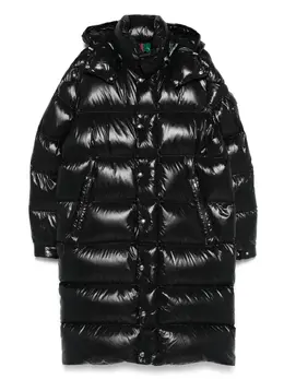 Moncler: Чёрный пуховик 