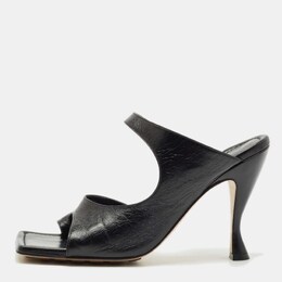 Bottega Veneta: Чёрные сабо 