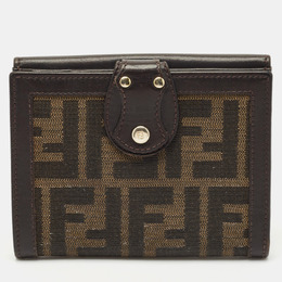 Fendi: Коричневый кошелёк  Zucca