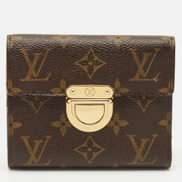 Louis Vuitton: Коричневый кошелёк 