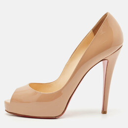 Christian Louboutin: Бежевые босоножки 