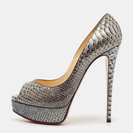 Christian Louboutin: Голубые босоножки 