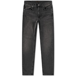 Nudie Jeans: Чёрные джинсы  Lean Dean