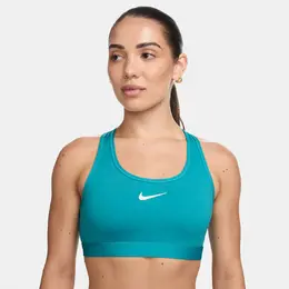 Nike: Зелёная футболка  Swoosh