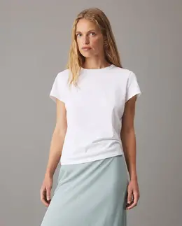 Calvin Klein: Атласная футболка 