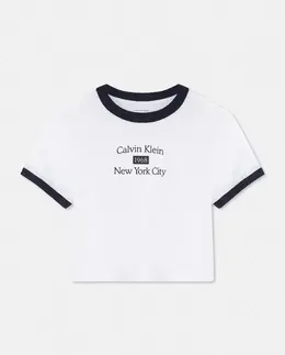 Calvin Klein Jeans: Белая футболка 