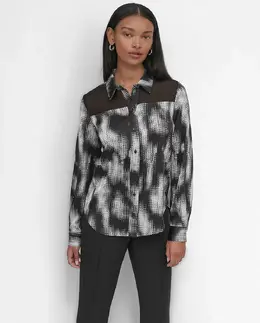 DKNY: Блуза с длинным рукавом 