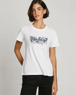 Pepe Jeans: Белая футболка 