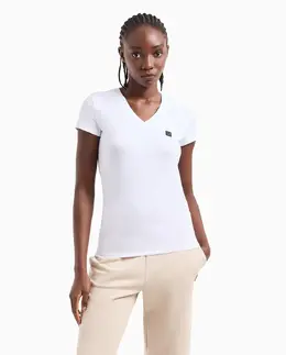 Armani Exchange: Обтягивающая футболка 
