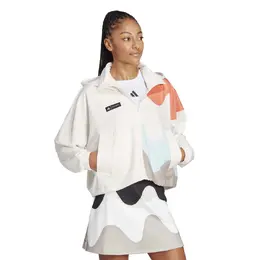 Adidas: Белая куртка  Premium