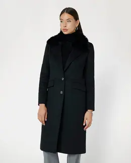 GUESS: Чёрное пальто 