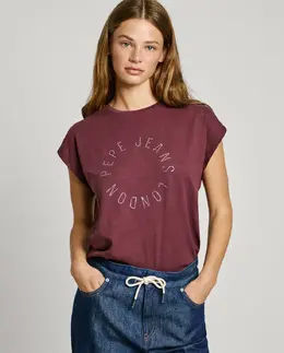 Pepe Jeans: Футболка с пайетками 