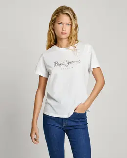 Pepe Jeans: Белая футболка 