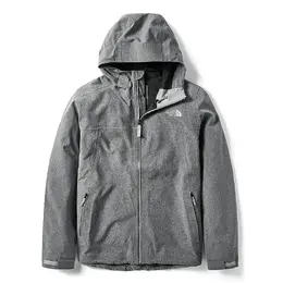 The North Face: Серая куртка 
