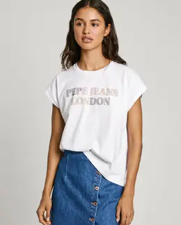 Pepe Jeans: Белая футболка 