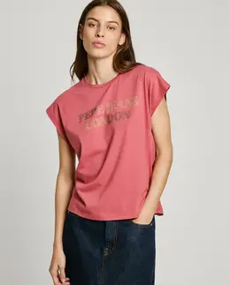 Pepe Jeans: Красная футболка 
