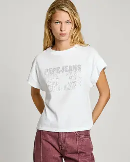 Pepe Jeans: Белая футболка 
