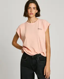 Pepe Jeans: Розовая футболка 