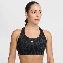 Nike: Чёрная футболка  Swoosh