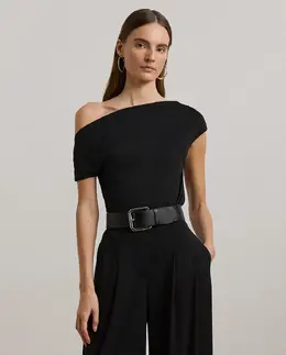 Lauren Ralph Lauren: Чёрная футболка 