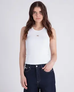 Calvin Klein Jeans: Белая футболка 