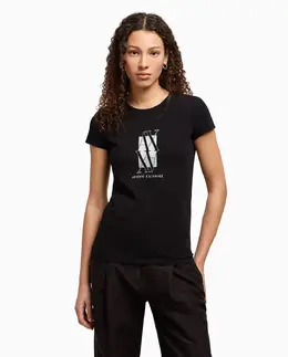 Armani Exchange: Чёрная футболка 