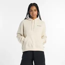 New Balance: Бежевая толстовка 