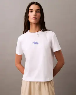 Calvin Klein Jeans: Белая футболка 