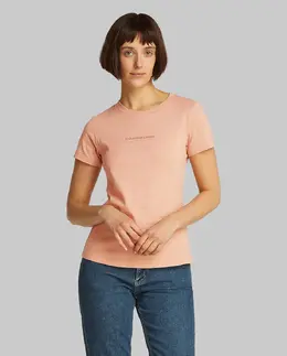 Calvin Klein Jeans: Коричневая футболка 