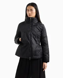 Armani Exchange: Чёрный пуховик 
