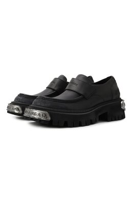 Balenciaga: Чёрные туфли  Tractor