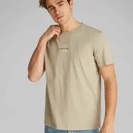Calvin Klein Jeans: Бежевая футболка 