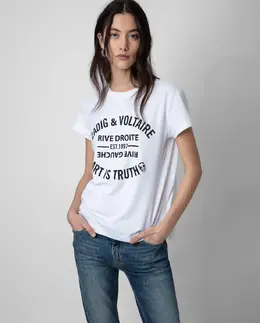 Zadig & Voltaire: Белая футболка 