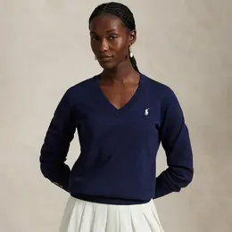 Polo Ralph Lauren: Свитер с v-образным вырезом 