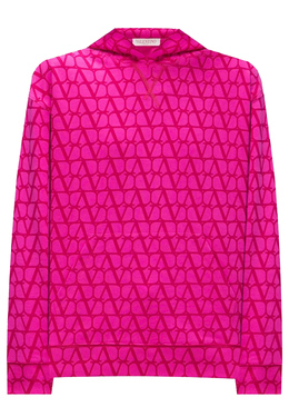 VALENTINO: Розовый свитшот 