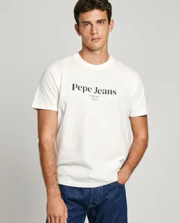 Pepe Jeans: Белая футболка 