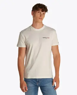 Tommy Jeans: Белая футболка 