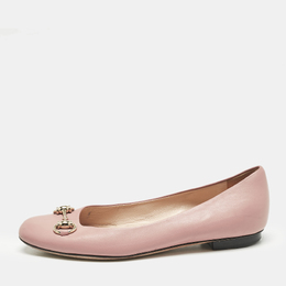 Gucci: Розовые балетки  Horsebit