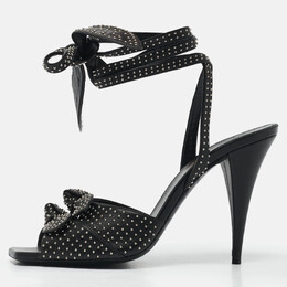 Saint Laurent Paris: Чёрные сандалии 