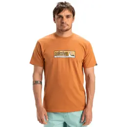 Quiksilver: Коричневая футболка 